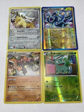 Pokemon Card Lot Bulbasaur Reverse Holo Eelektross Team Plasma Shieldon Con